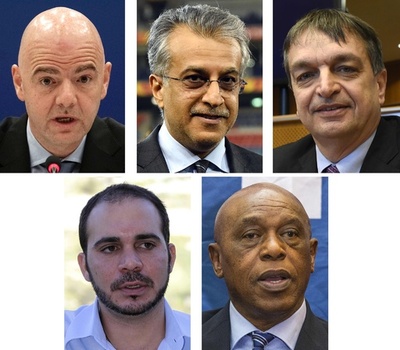 FIFA会長選、正式な立候補者5人が出そろう