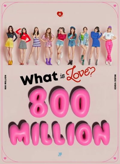 TWICE、「What is Love?」MVで初の8億ビュー達成
