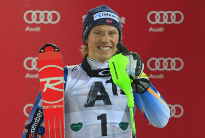 新星クリストファーセンが男子回転を制す、アルペンスキーW杯