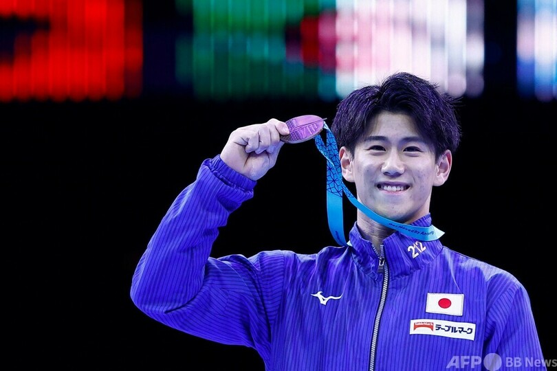 橋本大輝、男子個人総合2連覇 世界体操