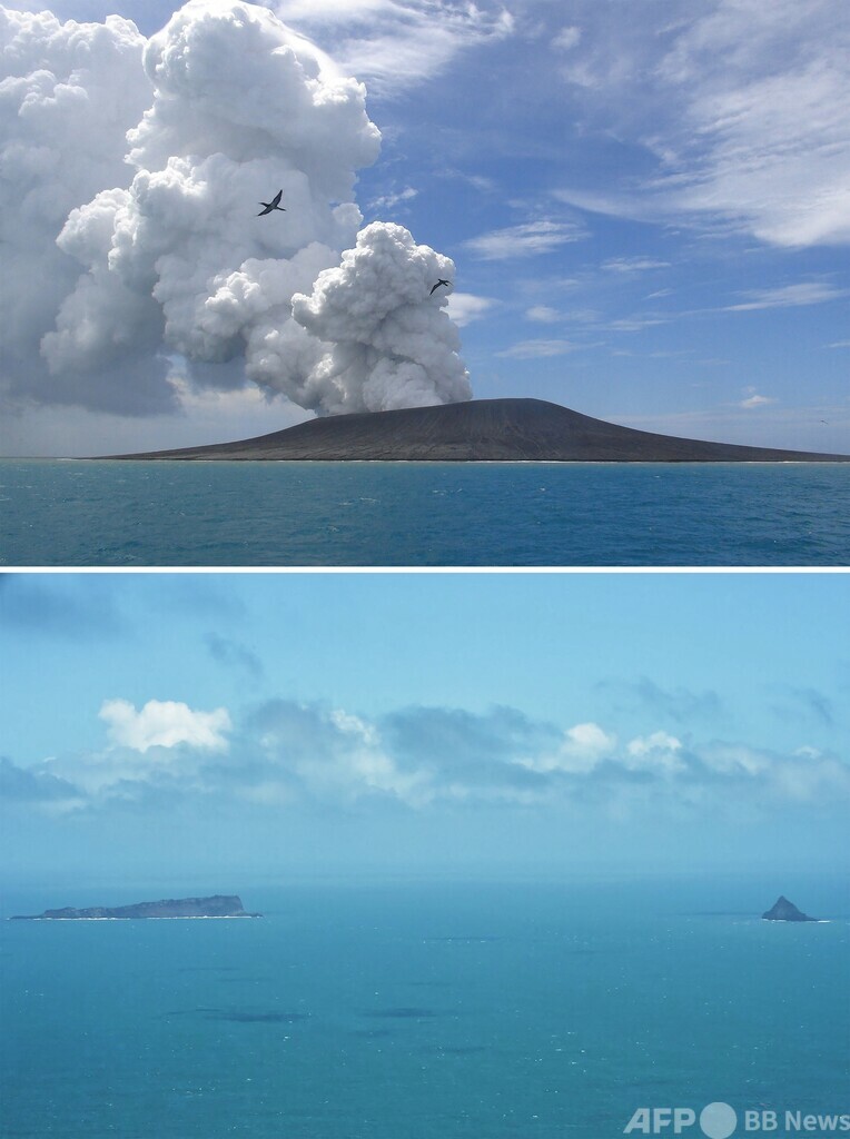 トンガ噴火の威力、広島原爆の数百倍 NASA