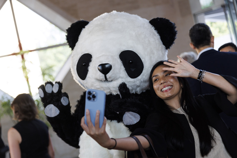 在米中国大使館、パンダ贈呈５０周年でレセプション
