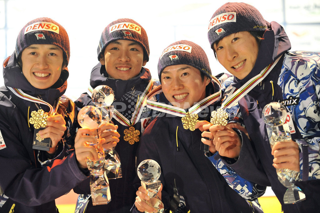 日本 複合団体で14年ぶりの優勝、ノルディックスキー世界選手権 写真10枚 国際ニュース：AFPBB News