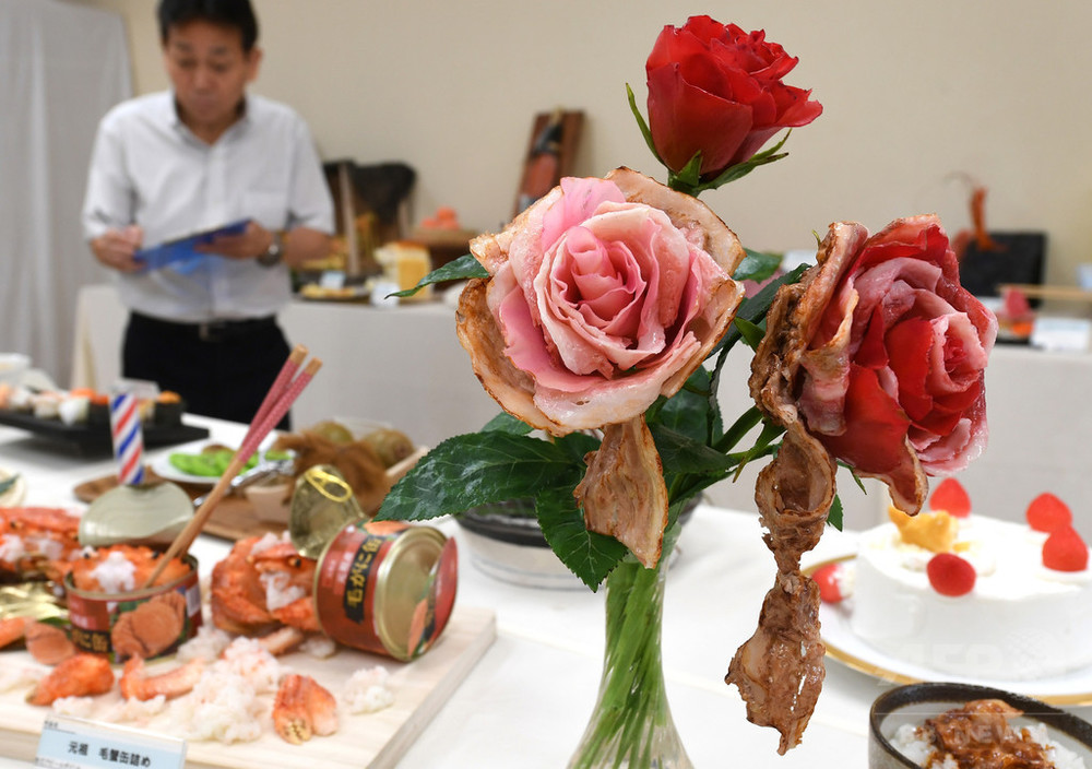 バラ肉の花束に角煮のジェンガ 食品サンプル会社のおもしろコンペ 写真26枚 国際ニュース Afpbb News