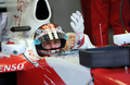 09F1第7戦トルコGP（%%Turkish Grand Prix 2009%%）フリー走行1回目。ウィリアムズ（%%Williams%%）のニコ・ロズベルグ（%%Nico Rosberg%%、ドイツ）が、24周を走行し、トップタイムとなるベストラップ1分28秒952を記録した。写真は26周を走行しベストラップ1分29秒271で3番手につけたトヨタ（%%Toyota%%）のヤルノ・トゥルーリ（%%Jarno Trulli%%）。（2009年6月5日撮影）(c)AFP/BULENT KILIC