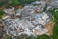 中国南部・広東省広州市で、竜巻の被害を受けた地域（2024年4月28日撮影）。(c)CNS / AFP
