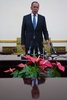 北朝鮮・平壌の万寿台議事堂で記者会見に臨むロシアのセルゲイ・ラブロフ外相（2018年5月31日撮影）。(c)AFP PHOTO / KIM Won-Jin