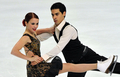 09-10フィギュアスケートGPシリーズ第2戦ロシア杯（%%2009 Cup of Russia%%）アイスダンス。合計85.31点で2位につけたイタリアのアンナ・カッペリーニ（%%Anna Cappellini%%）／ルカ・ラノッテ（%%Luca Lanotte%%）組。（2009年10月23日撮影）(c)AFP/YURI KADOBNOV