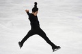 フィギュアスケート世界選手権、男子シングル・フリースケーティング（FS）。演技に臨むネイサン・チェン（2021年3月27日撮影）。(c)Jonathan NACKSTRAND / AFP