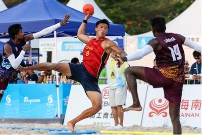 三亜の海辺でアジア最大規模のビーチスポーツ祭典