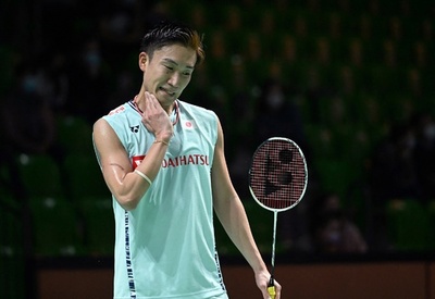 桃田、世界13位に屈し初戦敗退 インドネシアOP