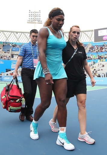 セレーナ、体調不良で武漢オープン2回戦を途中棄権