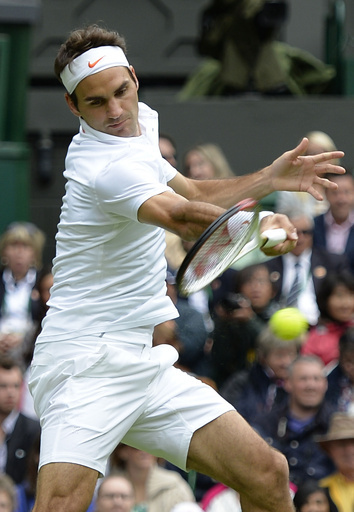 前年王者のフェデラーが初戦快勝、ウィンブルドン選手権