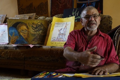 ISの暴虐をひそかに記録、描くことを諦めないアマチュア画家 イラク