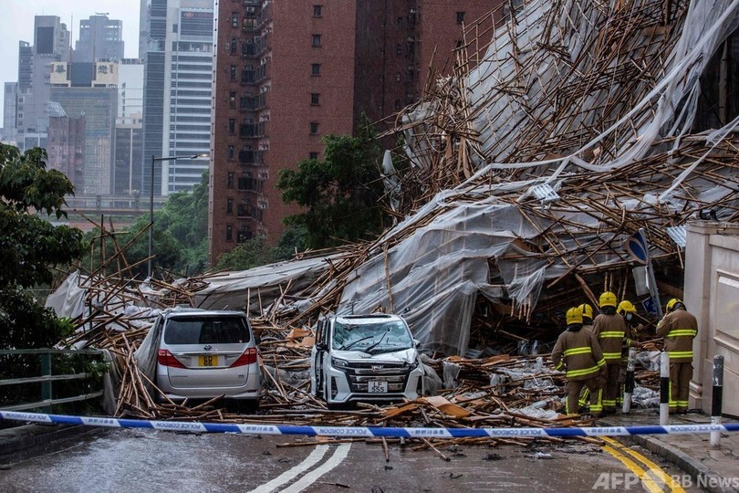 香港 4日間で2度目の台風警報 写真12枚 国際ニュース Afpbb News