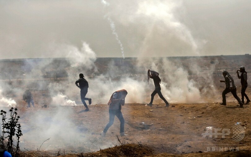 パレスチナ・ガザで3週連続のデモ、イスラエル軍との衝突続く