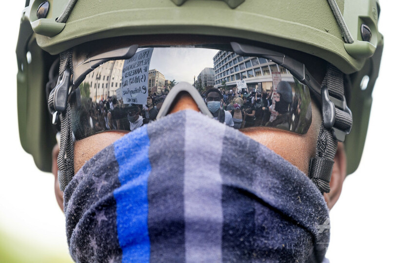 抗議デモ対応に動員されコロナ陽性、米首都ワシントン州兵