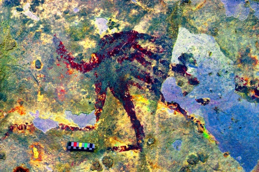 世界最古の具象画か、狩猟描いた4万4000年前の洞窟壁画