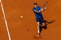 男子テニス、バルセロナ・オープン、シングルス3回戦。リターンを打つギジェルモ・ガルシア・ロペス（2018年4月26日撮影）。(c)AFP PHOTO / PAU BARRENA
