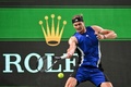 男子テニス、上海オープン、シングルス2回戦。リターンを打つアレクサンダー・ズベレフ（2024年10月5日撮影）。(c)Hector RETAMAL/ AFP