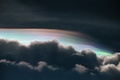 タイ・バンコクで、夏の雷雨の前に見られた彩雲（2020年5月28日撮影）。(c)Alex OGLE / AFP
