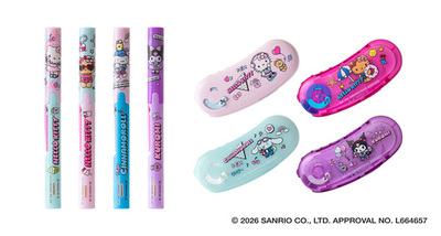 携帯はさみ「フィットカットカーブ ツイッギー」、テープのり「ノリノポッド」の 「＜限定＞サンリオキャラクターズ デザイン」を販売開始
