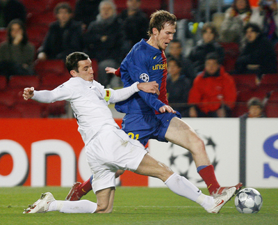 FCバルセロナ シャフタール・ドネツクに敗れる