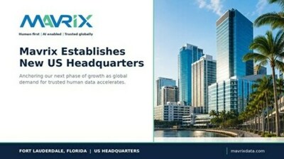 Mavrix、フォートローダーデールに米国本社を新設し、北米での事業基盤を拡大