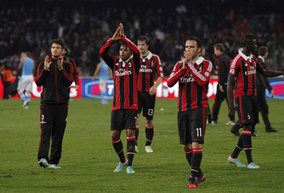 ナポリとACミランは引き分けに終わる