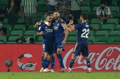 レアルがカルバハル弾でベティスに勝利、暫定トップ浮上