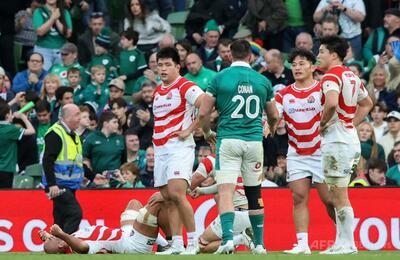 日本、敵地でアイルランドに完敗 ラグビーテストマッチ