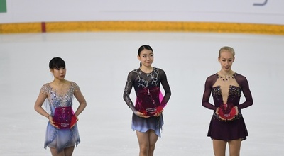 紀平が逆転V、三原2位で日本勢ワンツー フランス杯