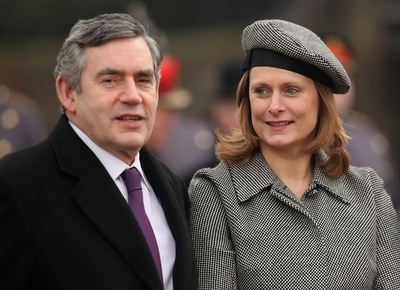 ブラウン英首相夫人のツイッターに謎の文字、「犯人」は3歳の息子