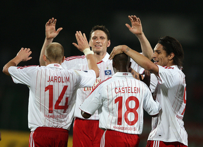 ハンブルガーSV PFCリテックス・ロベチとの第1戦を制す