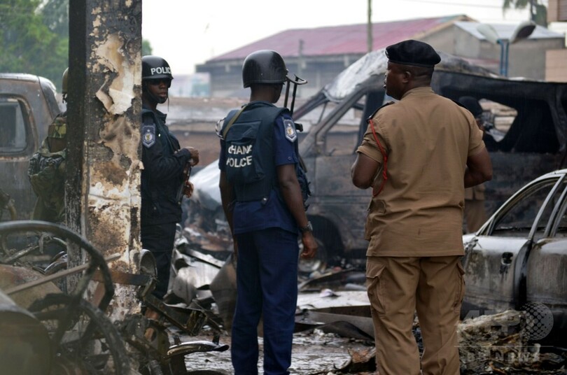 ガーナのガソリンスタンドで火災、90人以上死亡
