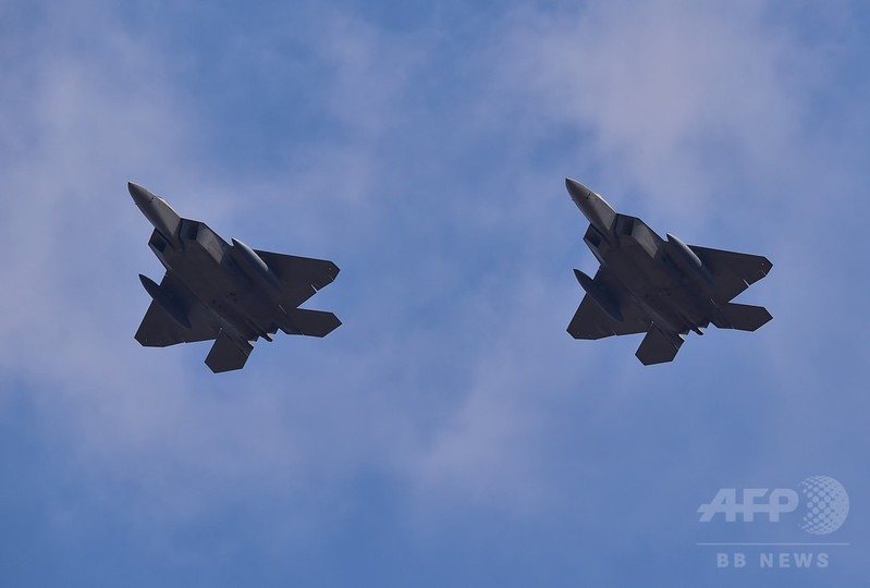 F22ステルス戦闘機 沖縄から韓国に飛来 北朝鮮をけん制 写真7枚 国際ニュース Afpbb News