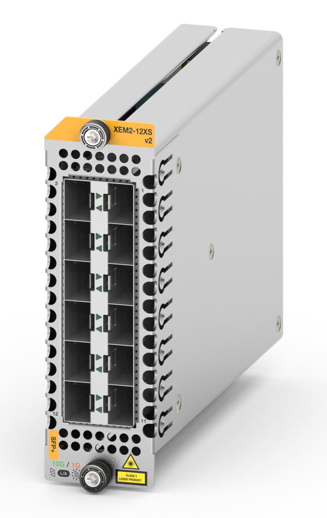 10ギガ対応 拡張モジュール「AT-XEM2-12XS v2」をリリース 10ギガ対応 拡張モジュール「AT-XEM2-12XS v2」をリリース