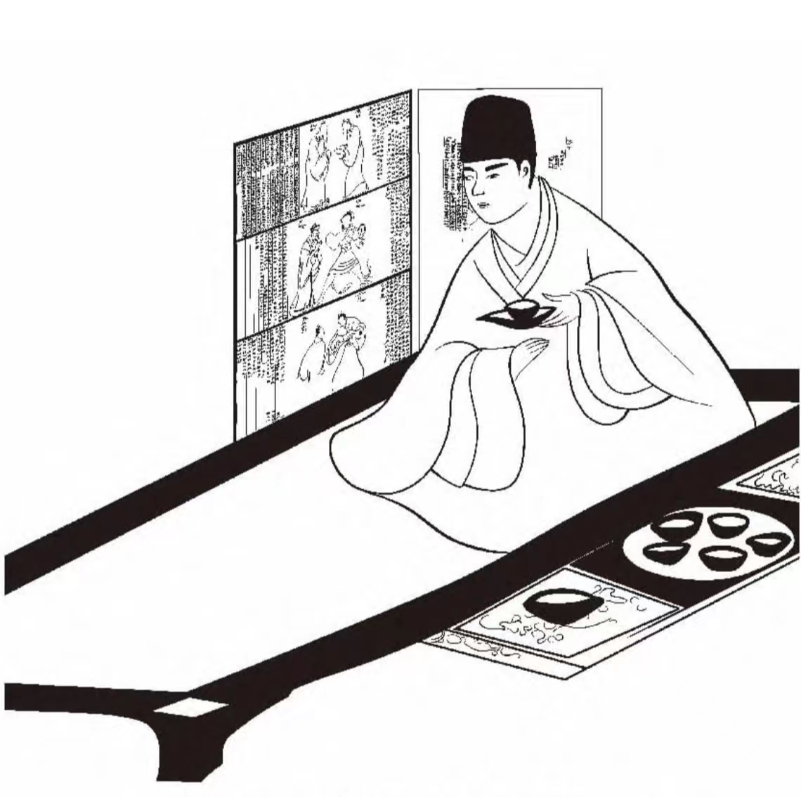 墨　夫子壁　孔子 Kyoto National Museum KNM Collection Database