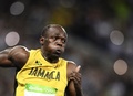 リオデジャネイロ五輪、陸上男子200メートル決勝に臨むジャマイカのウサイン・ボルト（2016年8月18日撮影）。(c)AFP/Martin BUREAU