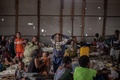 コンゴ民主共和国北キブ州ゴマ近くのブレンゴ避難民キャンプにいるマシシ地区の人々（2025年1月15日撮影）。(c)Jospin Mwisha / AFP