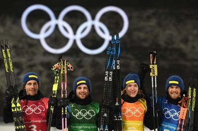 バイアスロン男子リレーはスウェーデンが金、平昌五輪