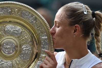 ウィンブルドン制覇のケルバーが世界4位に浮上、首位はハレプで変わらず