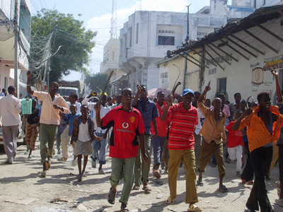 ソマリアでエチオピア軍がデモ隊に発砲、死者3人