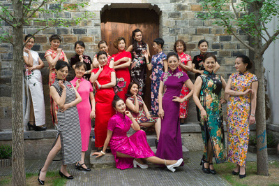 チャイナドレス愛好家らが集合、中国・南京