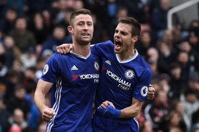 チェルシーがストークに勝利、ケイヒルが戦犯から土壇場で英雄に