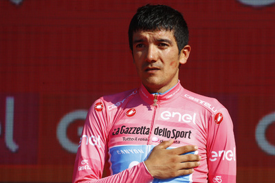 ジロ総合王者のカラパス、けがでブエルタ欠場