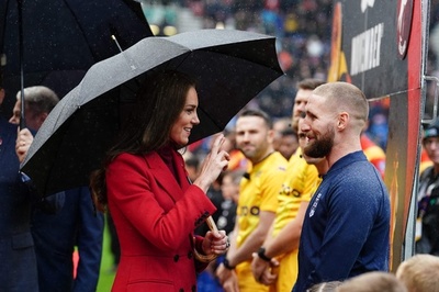 キャサリン妃、13人制ラグビーW杯を観戦