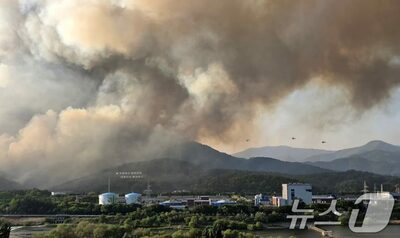 韓国・大邱で市街地型の山火事…住民2200人が緊急避難