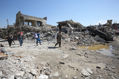 ベルギー、モスル空爆の調査開始 民間人多数死亡 F16が空爆