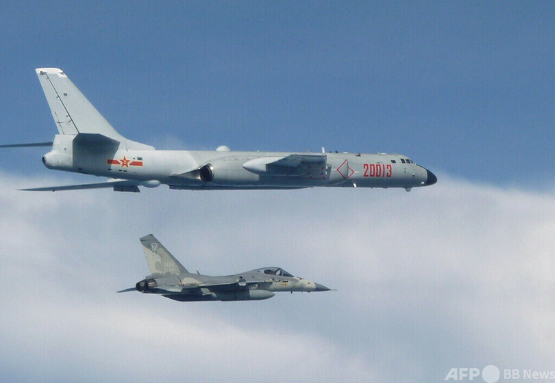 過去最多の中国軍爆撃機、台湾の防空識別圏に進入